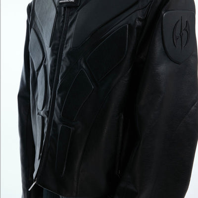 Niche Three-dimensional Relief Deconstruction Stand Collar Profile Jacket Coat