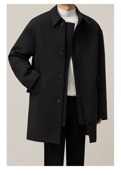 Casual Loose Jacket Mid-length Men's Duster