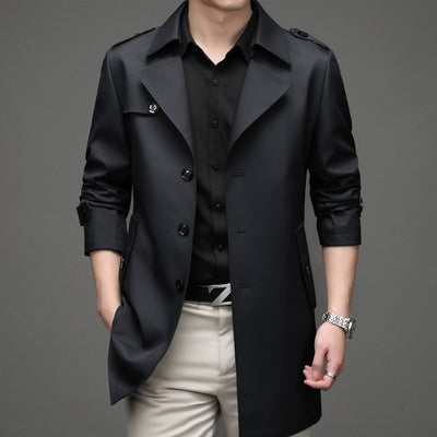 Casual Single-breasted High-end Plus Size Men's Jacket