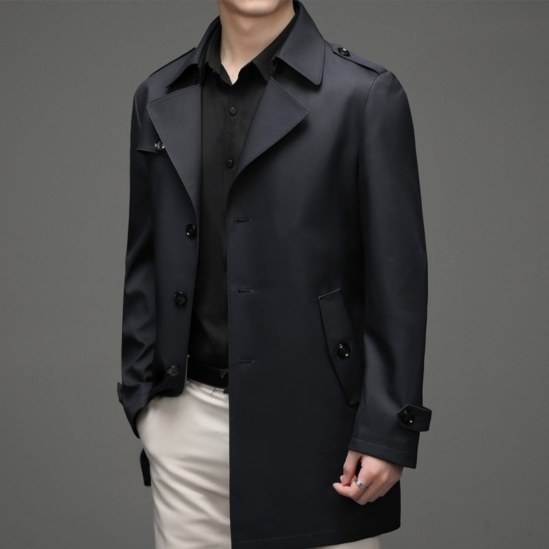Casual Single-breasted High-end Plus Size Men's Jacket