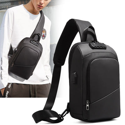 Men's Fashion Shoulder Bag Charging Anti-theft